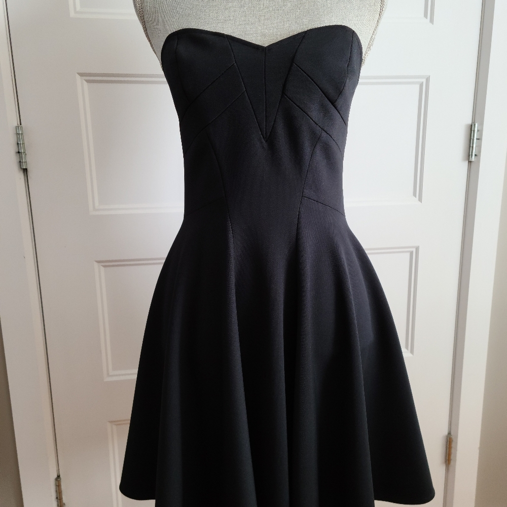 Strapless little black dress by ZAC POSEN. Size 8